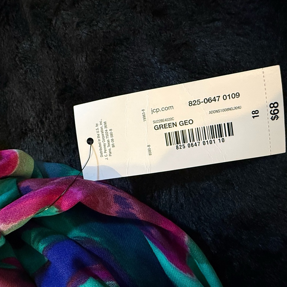 BOLD elements Vibrant Teal and Magenta Long Sleeve Dress - Picture 7 of 7